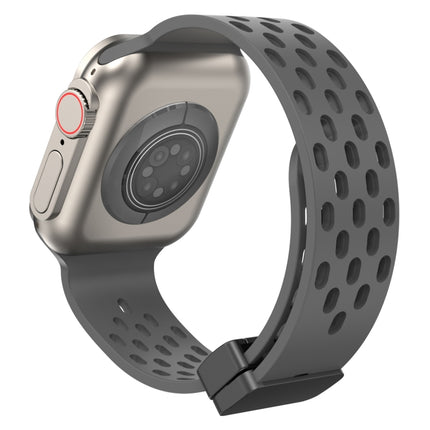 Magnetic Clasp Silicone Watch Band, For Apple Watch Series 8&7 41mm