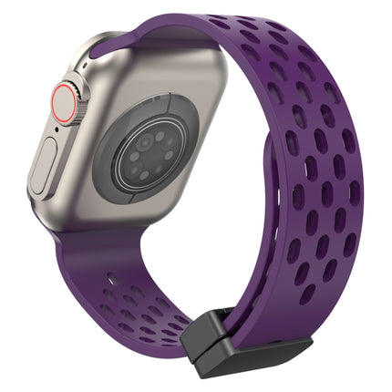 Magnetic Clasp Silicone Watch Band, For Apple Watch Series 8&7 41mm