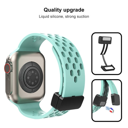 Magnetic Clasp Silicone Watch Band, For Apple Watch Series 8&7 41mm