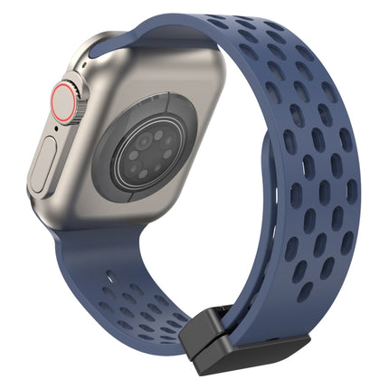 Magnetic Clasp Silicone Watch Band, For Apple Watch Series 8&7 45mm