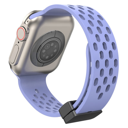 Magnetic Clasp Silicone Watch Band, For Apple Watch Series 8&7 45mm