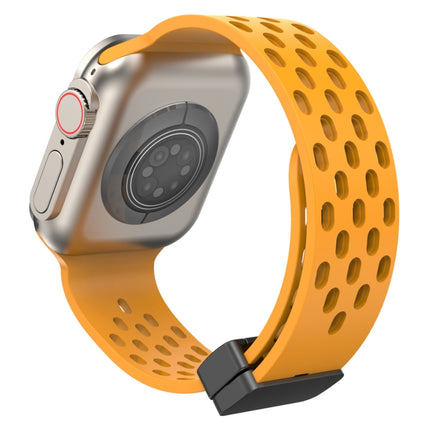Magnetic Clasp Silicone Watch Band, For Apple Watch Series 8&7 45mm