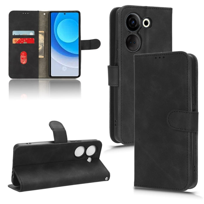 Skin Feel Magnetic Flip Leather Phone Case, For TECNO Camon 20 Pro, For ASUS ROG Phone 7, For Huawei nova 11 Pro, For Huawei Enjoy 60X