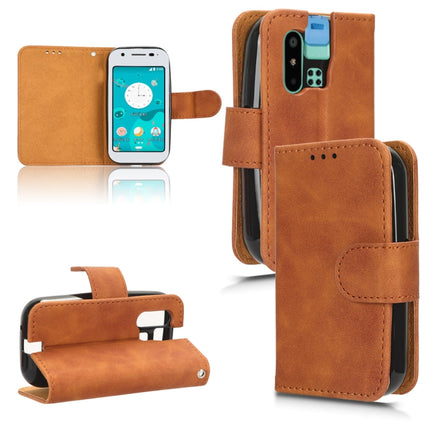 Skin Feel Magnetic Flip Leather Phone Case, For Oukitel  C32, For Sharp MAMORINO6