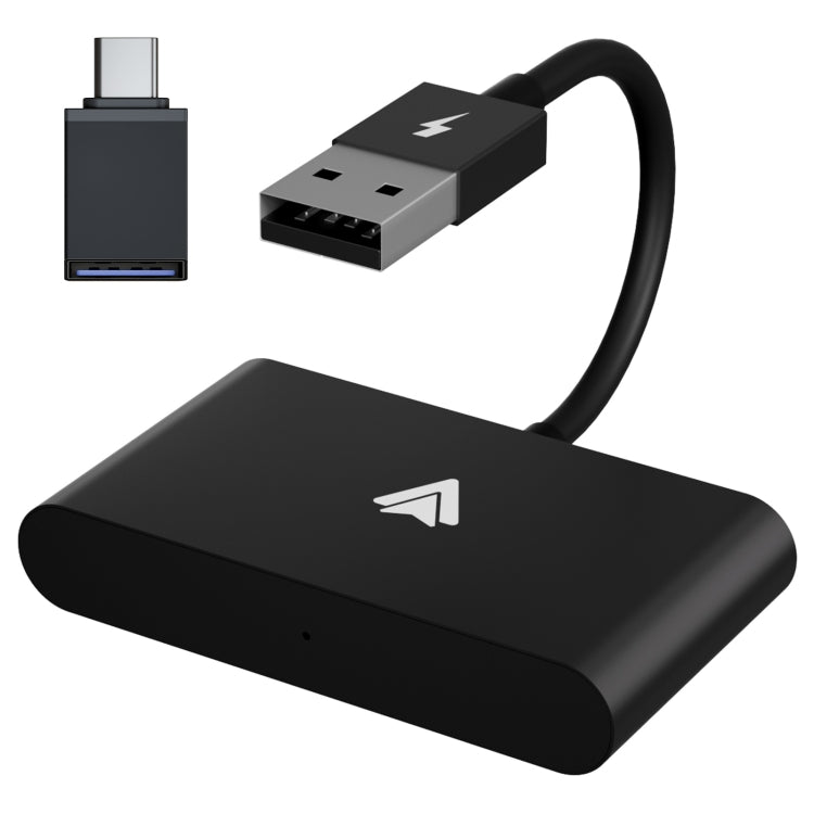 THT-020-2+ USB + USB-C / Type-C Wired to Wireless Carplay Adapter for Android Smartphone