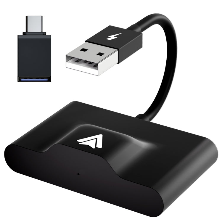 THT-020-3+ USB + USB-C / Type-C Wired to Wireless Carplay Adapter for Android Smartphone