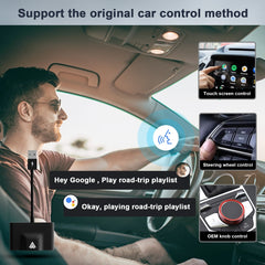THT-020-3+ USB + USB-C / Type-C Wired to Wireless Carplay Adapter for Android Smartphone