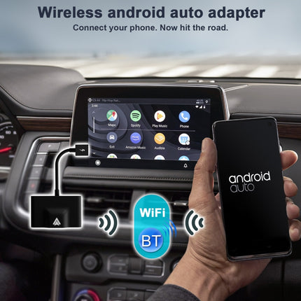 THT-020-3+ USB + USB-C / Type-C Wired to Wireless Carplay Adapter for Android Smartphone