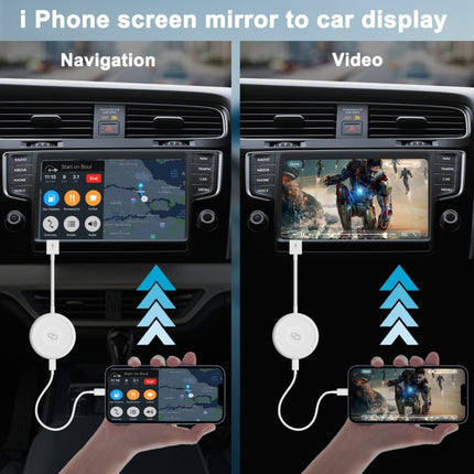 THT-020-6 USB + USB-C / Type-C Carplay Mirror Adapter for iPhone
