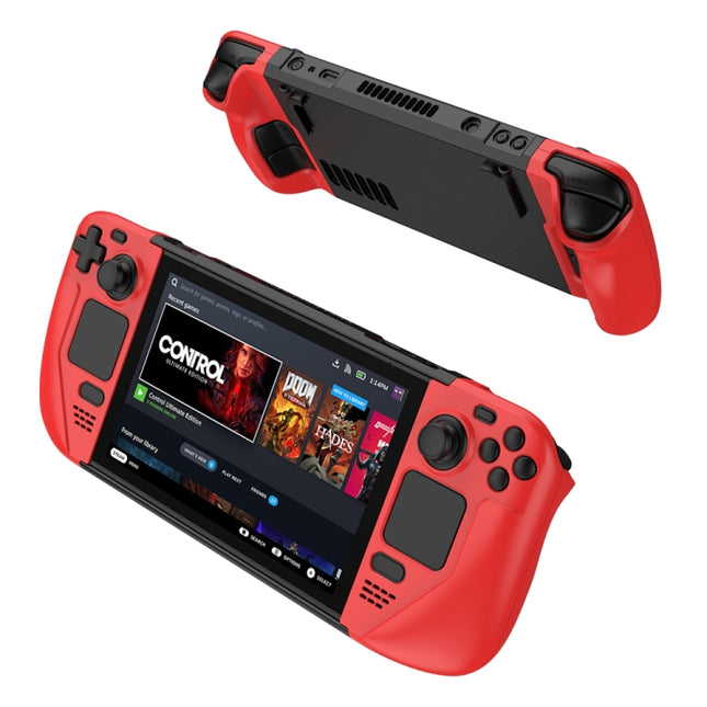 GKK For Steam Deck Color Contrast Anti-fall Game Console Case, GKK Case(Blue), GKK Case(Black), GKK Case(Red)