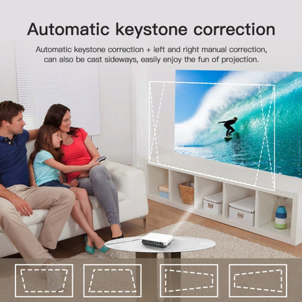 WOWOTO H10S TIDLP DMD 0.45 inch 1920 x 1080P 4K 500ANSI RGB LED Smart Projector, H10S