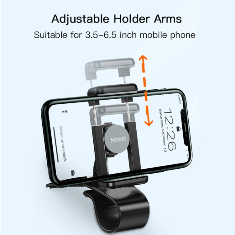 Yesido C103 Car Dashboard Snap-On Mobile Phone Navigation Holder, C103