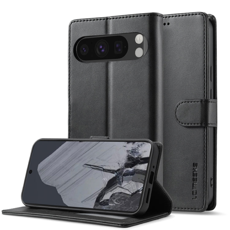 LC.IMEEKE Calf Texture Flip Leather Phone Case, For Google Pixel 9 / 9 Pro, For Google Pixel 8a, For Google Pixel 8, For Google Pixel 7a