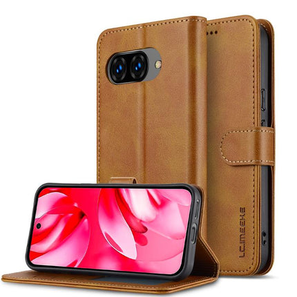 LC.IMEEKE Calf Texture Flip Leather Phone Case, For Google Pixel 10 / 10 Pro, For Google Pixel 9a, For Google Pixel 9 Pro XL, For Google Pixel 9 / 9 Pro