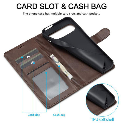 LC.IMEEKE Calf Texture Flip Leather Phone Case, For Google Pixel 10 / 10 Pro, For Google Pixel 9a, For Google Pixel 9 Pro XL, For Google Pixel 9 / 9 Pro