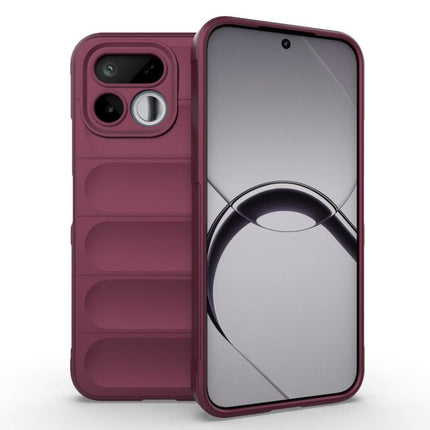 Magic Shield TPU + Flannel Phone Case, For Realme P4R 5G India, For Realme 16T 5G Global