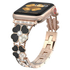 For Apple Watch 7 45mm / Rose Gold+Black