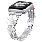 For Apple Watch SE 2022 44mm / Sliver+White