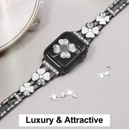 Petal Metal Diamond Watch Band, For Apple Watch 9 41mm, For Apple Watch 42mm