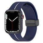For Apple Watch 4 44mm / Midnight Blue+White