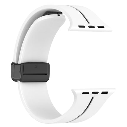 Two Color Folding Buckle Silicone Watch Band, For Apple Watch 2 42 mm, For Apple Watch 38mm