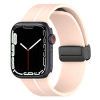 For Apple Watch SE 2023 44mm / Pink+White