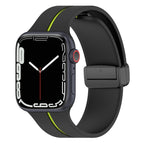 For Apple Watch 9 45mm / Black+Lime