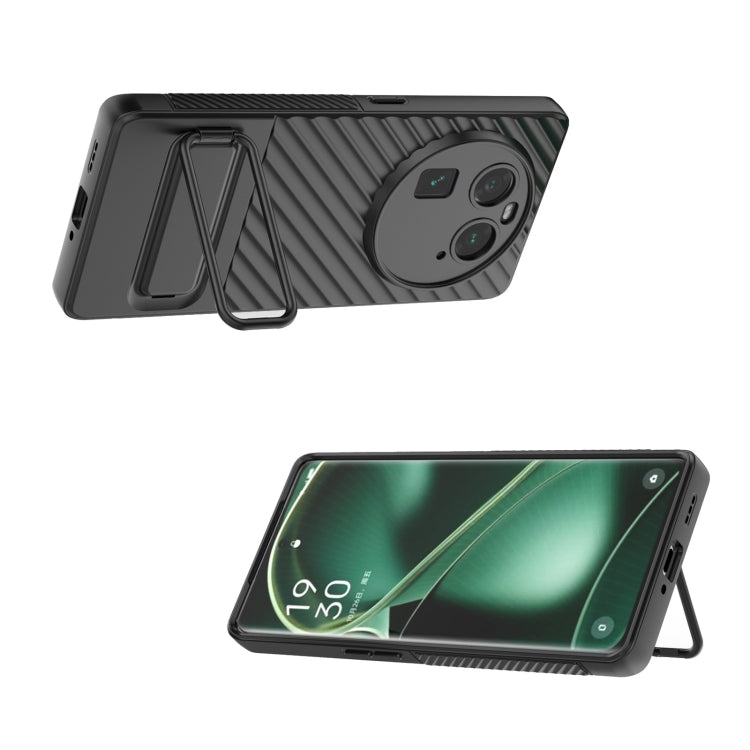 Wavy Texture TPU Phone Case with Lens Film