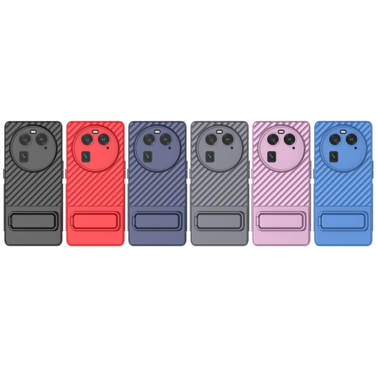 Wavy Texture TPU Phone Case with Lens Film