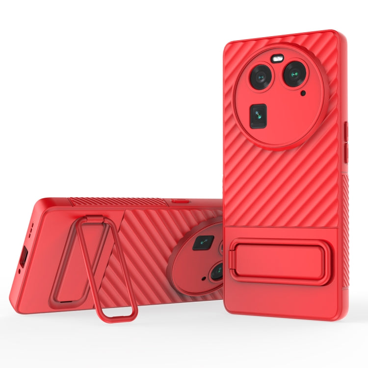 Wavy Texture TPU Phone Case with Lens Film