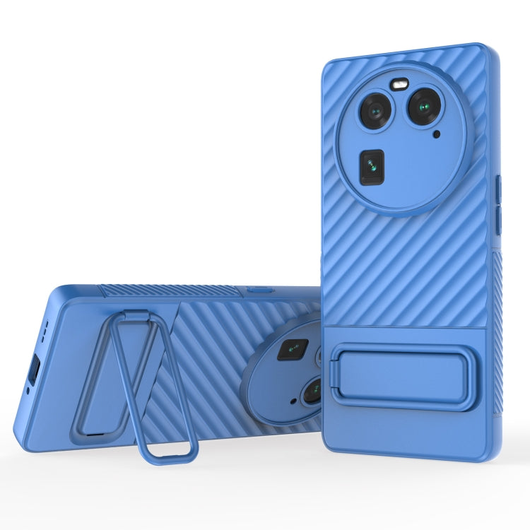 Wavy Texture TPU Phone Case with Lens Film