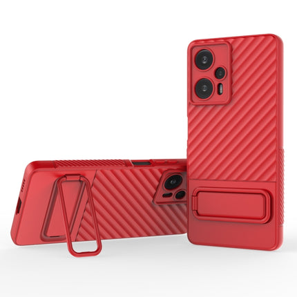 Wavy Texture TPU Phone Case with Lens Film, For Xiaomi Poco F5, For Xiaomi Redmi Note 11, For Xiaomi Redmi Note 12 Turbo, For Xiaomi Redmi Note 11S