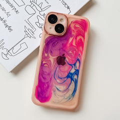 Oil Painting Electroplating TPU Phone Case, For iPhone 14, For iPhone 14 Pro, For iPhone 14 Plus, For iPhone 14 Pro Max, For iPhone 13, For iPhone 13 Pro