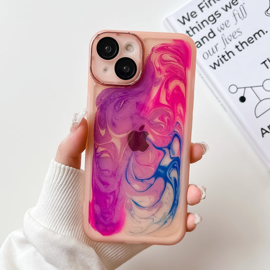 Oil Painting Electroplating TPU Phone Case, For iPhone 14, For iPhone 14 Pro, For iPhone 14 Plus, For iPhone 14 Pro Max, For iPhone 13, For iPhone 13 Pro