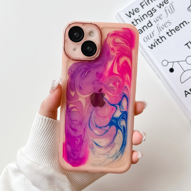 Funda de teléfono de TPU con galvanoplastia y pintura al óleo, para iPhone 14, para iPhone 14 Pro, para iPhone 14 Plus, para iPhone 14 Pro Max, para iPhone 13, para iPhone 13 Pro