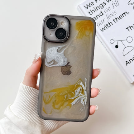 Oil Painting Electroplating TPU Phone Case, For iPhone 14, For iPhone 14 Pro, For iPhone 14 Plus, For iPhone 14 Pro Max, For iPhone 13