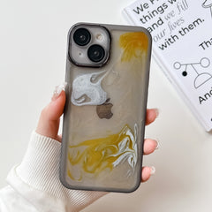 Oil Painting Electroplating TPU Phone Case, For iPhone 14, For iPhone 14 Pro, For iPhone 14 Plus, For iPhone 14 Pro Max, For iPhone 13, For iPhone 13 Pro