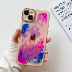 Oil Painting Electroplating TPU Phone Case, For iPhone 14, For iPhone 14 Pro, For iPhone 14 Plus, For iPhone 14 Pro Max, For iPhone 13, For iPhone 13 Pro