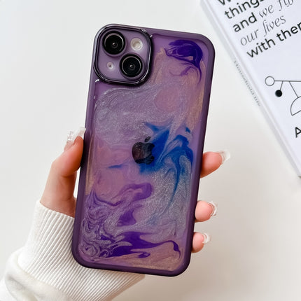 Oil Painting Electroplating TPU Phone Case, For iPhone 14, For iPhone 14 Pro, For iPhone 14 Plus, For iPhone 14 Pro Max, For iPhone 13