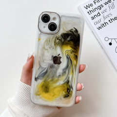 Oil Painting Electroplating TPU Phone Case, For iPhone 14, For iPhone 14 Pro, For iPhone 14 Plus, For iPhone 14 Pro Max, For iPhone 13, For iPhone 13 Pro