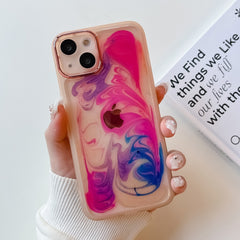 Oil Painting Electroplating TPU Phone Case, For iPhone 14, For iPhone 14 Pro, For iPhone 14 Plus, For iPhone 14 Pro Max, For iPhone 13, For iPhone 13 Pro