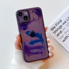 Oil Painting Electroplating TPU Phone Case, For iPhone 14, For iPhone 14 Pro, For iPhone 14 Plus, For iPhone 14 Pro Max, For iPhone 13, For iPhone 13 Pro