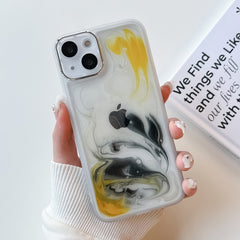 Oil Painting Electroplating TPU Phone Case, For iPhone 14, For iPhone 14 Pro, For iPhone 14 Plus, For iPhone 14 Pro Max, For iPhone 13, For iPhone 13 Pro