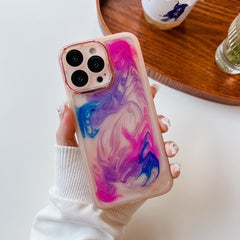 Ölgemälde Galvanik TPU Handyhülle, Für iPhone 13 Pro Max, Für iPhone 12, Für iPhone 12 Pro, Für iPhone 12 Pro Max, Für iPhone 11, Für iPhone 11 Pro