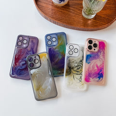 Ölgemälde Galvanik TPU Handyhülle, Für iPhone 13 Pro Max, Für iPhone 12, Für iPhone 12 Pro, Für iPhone 12 Pro Max, Für iPhone 11, Für iPhone 11 Pro