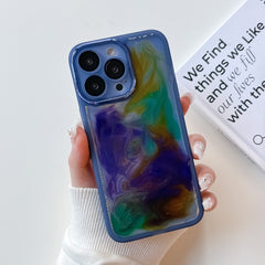 Oil Painting Electroplating TPU Phone Case, For iPhone 14, For iPhone 14 Pro, For iPhone 14 Plus, For iPhone 14 Pro Max, For iPhone 13, For iPhone 13 Pro