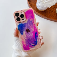 Oil Painting Electroplating TPU Phone Case, For iPhone 13 Pro Max, For iPhone 12, For iPhone 12 Pro, For iPhone 12 Pro Max, For iPhone 11, For iPhone 11 Pro