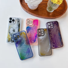 Oil Painting Electroplating TPU Phone Case, For iPhone 13 Pro Max, For iPhone 12, For iPhone 12 Pro, For iPhone 12 Pro Max, For iPhone 11, For iPhone 11 Pro