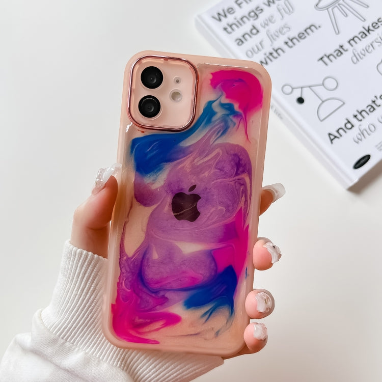 Ölgemälde Galvanik TPU Handyhülle, Für iPhone 13 Pro Max, Für iPhone 12, Für iPhone 12 Pro, Für iPhone 12 Pro Max, Für iPhone 11, Für iPhone 11 Pro