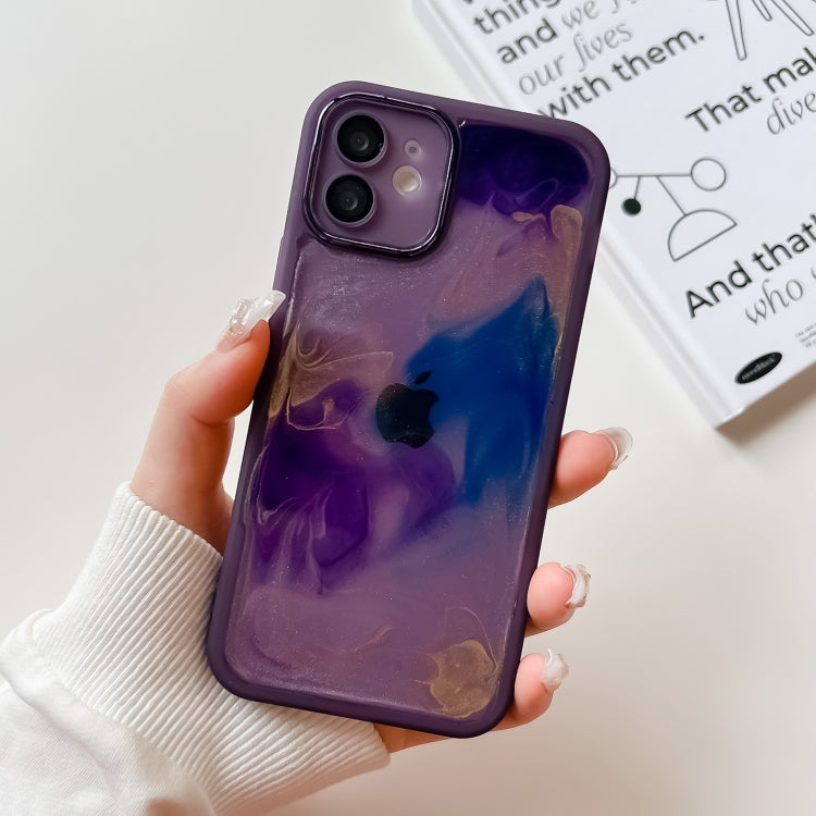 Ölgemälde Galvanik TPU Handyhülle, Für iPhone 13 Pro Max, Für iPhone 12, Für iPhone 12 Pro, Für iPhone 12 Pro Max, Für iPhone 11, Für iPhone 11 Pro